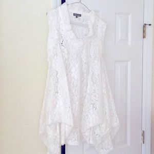 Sleeveless Macrame Blouse